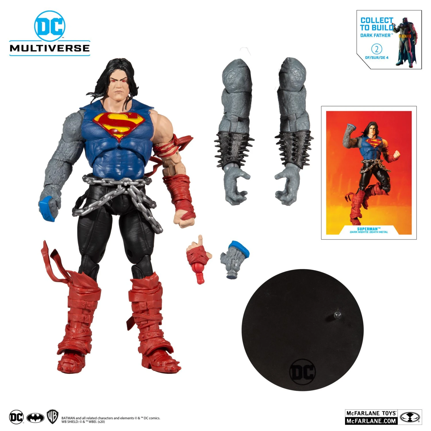 McFarlane DC Collector Wave 4 Action Figure - Death Metal Superman 4 McFarlane DC Collector Wave 4 Action Figure - Death Metal Superman - Image 2
