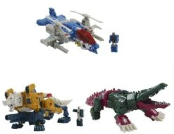 Hasbro Transformers Generation Deluxe Headmasters Retro Action Figure Wave 2 - Set Of 3 (Weirdwolf, Skullcruncher And Highbrow)