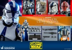501st Battalion Clone Trooper (Clone Wars) DELUXE Edition- Star Wars Hot Toys Collectibles 1/6 Scale Action Figure -Toy Hotsale Store 501st battalion clone trooper deluxe sixth scale figure by hot t 9