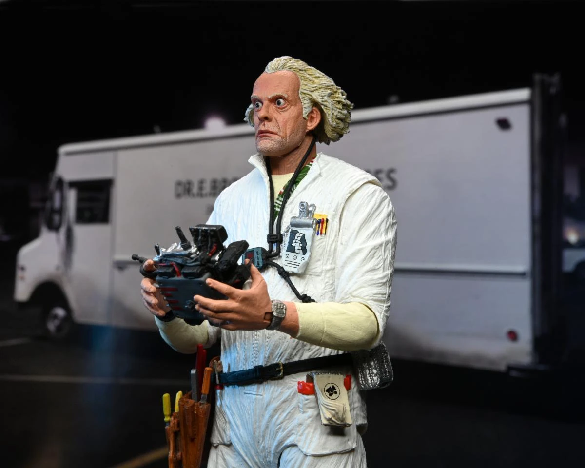 NECA Back To The Future Ultimate 7" Scale Action Figure - Hazmat Suit Doc Brown 9 NECA Back To The Future Ultimate 7" Scale Action Figure - Hazmat Suit Doc Brown - Image 7