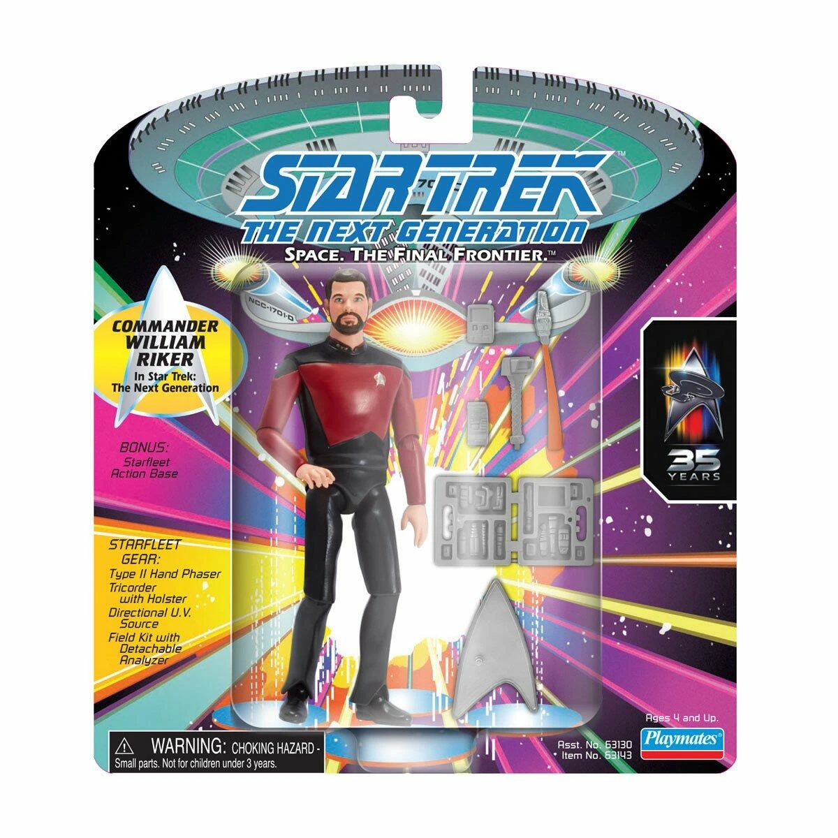 Star Trek Classic 5 Inch Action Figure - Commander Riker 3 Star Trek Classic 5 Inch Action Figure - Commander Riker