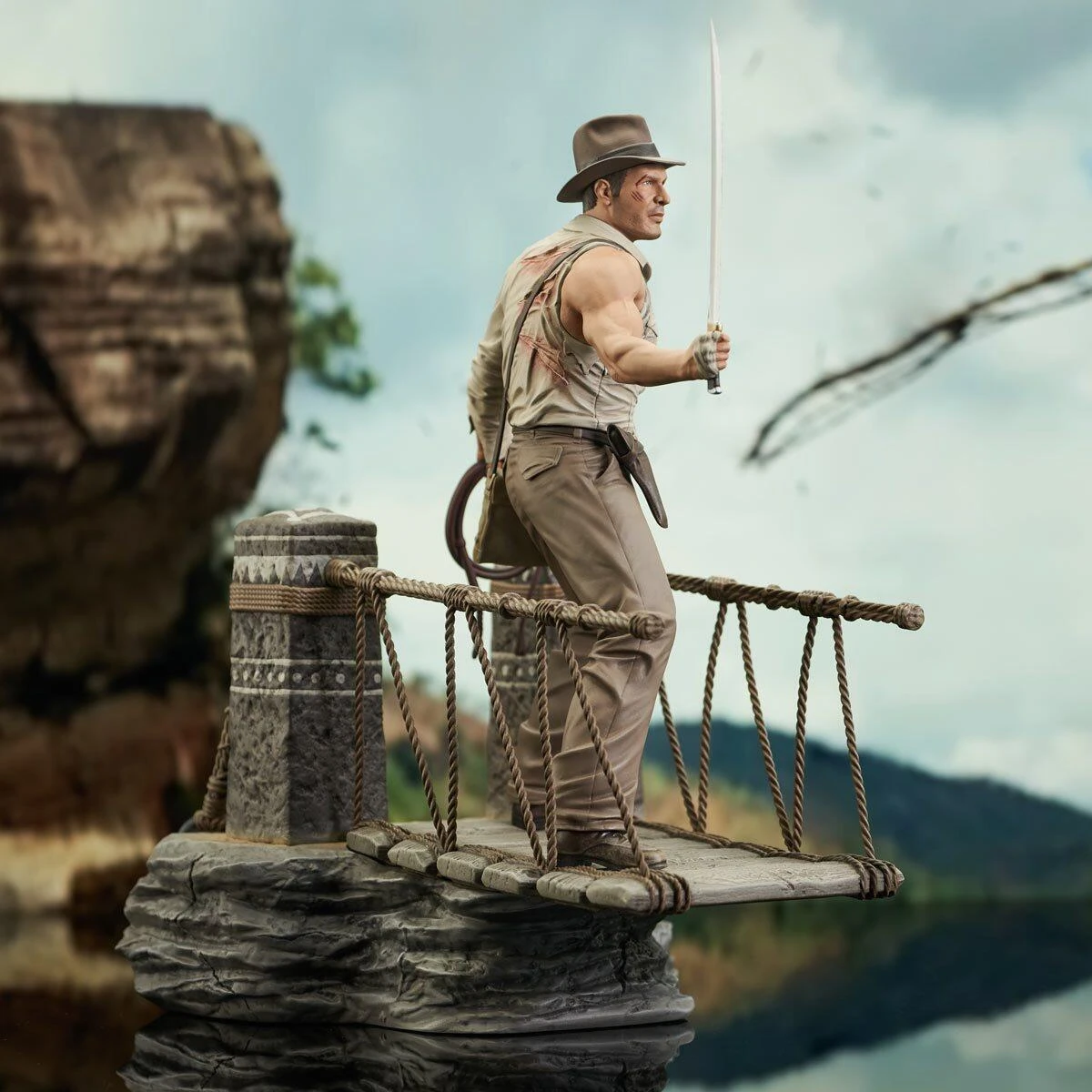 Diamond Select *PRE-ORDER Indiana Jones And The Temple Of Doom - Rope Bridge Deluxe Gallery Statue 4 Diamond Select *PRE-ORDER Indiana Jones And The Temple Of Doom - Rope Bridge Deluxe Gallery Statue - Image 2