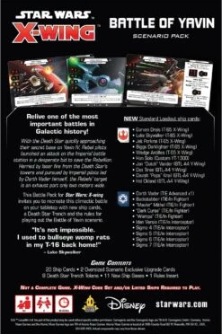Atomic Mass Games Star Wars X-Wing: Battle Of Yavin Scenario Expansion Pack -Toy Hotsale Store 815hvtr5j842