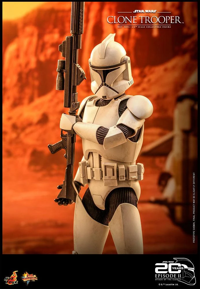 *PRE-ORDER Clone Trooper - Star Wars Attack Of The Clones 20th Anniversary Hot Toys Collectibles 1/6 Scale Action Figure 6 *PRE-ORDER Clone Trooper - Star Wars Attack Of The Clones 20th Anniversary Hot Toys Collectibles 1/6 Scale Action Figure - Image 4
