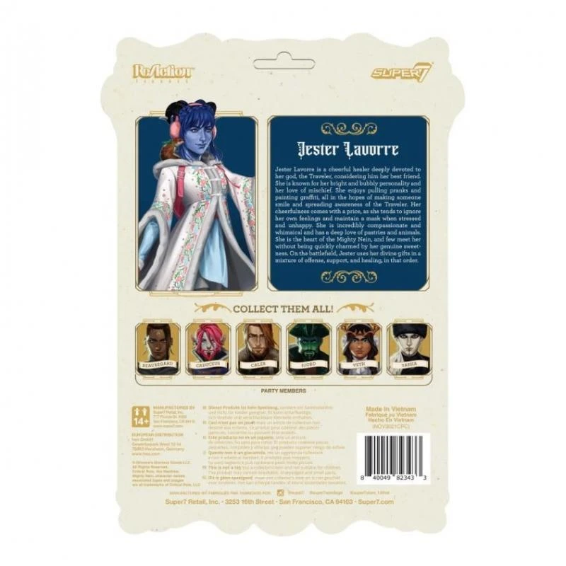SUPER7 Critical Role ReAction Action Figure - Jester Lavorre 5 SUPER7 Critical Role ReAction Action Figure - Jester Lavorre - Image 3