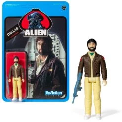 SUPER7 Alien ReAction Action Figure - Dallas (Blue Card)