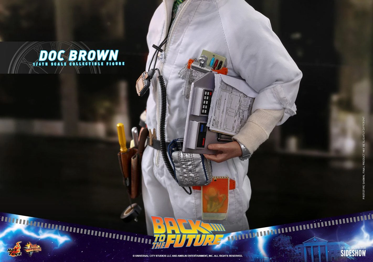 Doc Brown - Back To The Future Hot Toys Collectibles 1/6 Scale Action Figure 9 Doc Brown - Back To The Future Hot Toys Collectibles 1/6 Scale Action Figure - Image 7