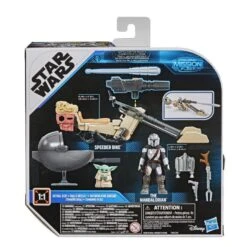Hasbro Star Wars Mission Fleet Expedition Class Action Figure - The Mandalorian & The Child With Speeder Bike - Battle For The Bounty -Toy Hotsale Store e96805l00 5010993749997 back 20 s
