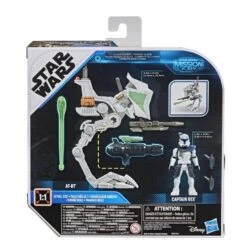 Hasbro Star Wars Mission Fleet Expedition Class Action Figure - Captain Rex With AT-RT Walker -Toy Hotsale Store e96815l00 5010993750009 back 20 s