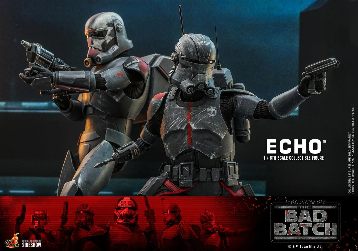Echo - The Bad Batch - Star Wars Hot Toys Collectibles 1/6 Scale Action Figure 7 Echo - The Bad Batch - Star Wars Hot Toys Collectibles 1/6 Scale Action Figure - Image 5