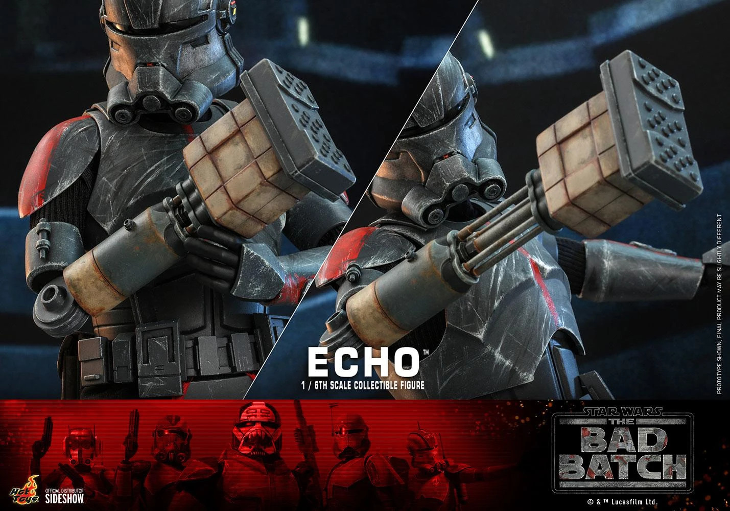 Echo - The Bad Batch - Star Wars Hot Toys Collectibles 1/6 Scale Action Figure 9 Echo - The Bad Batch - Star Wars Hot Toys Collectibles 1/6 Scale Action Figure - Image 7