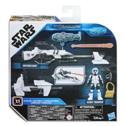 Hasbro Star Wars Mission Fleet Action Figure - Scout Trooper With Speeder Bike -Toy Hotsale Store f11285l00 5010993808984 back 20 s