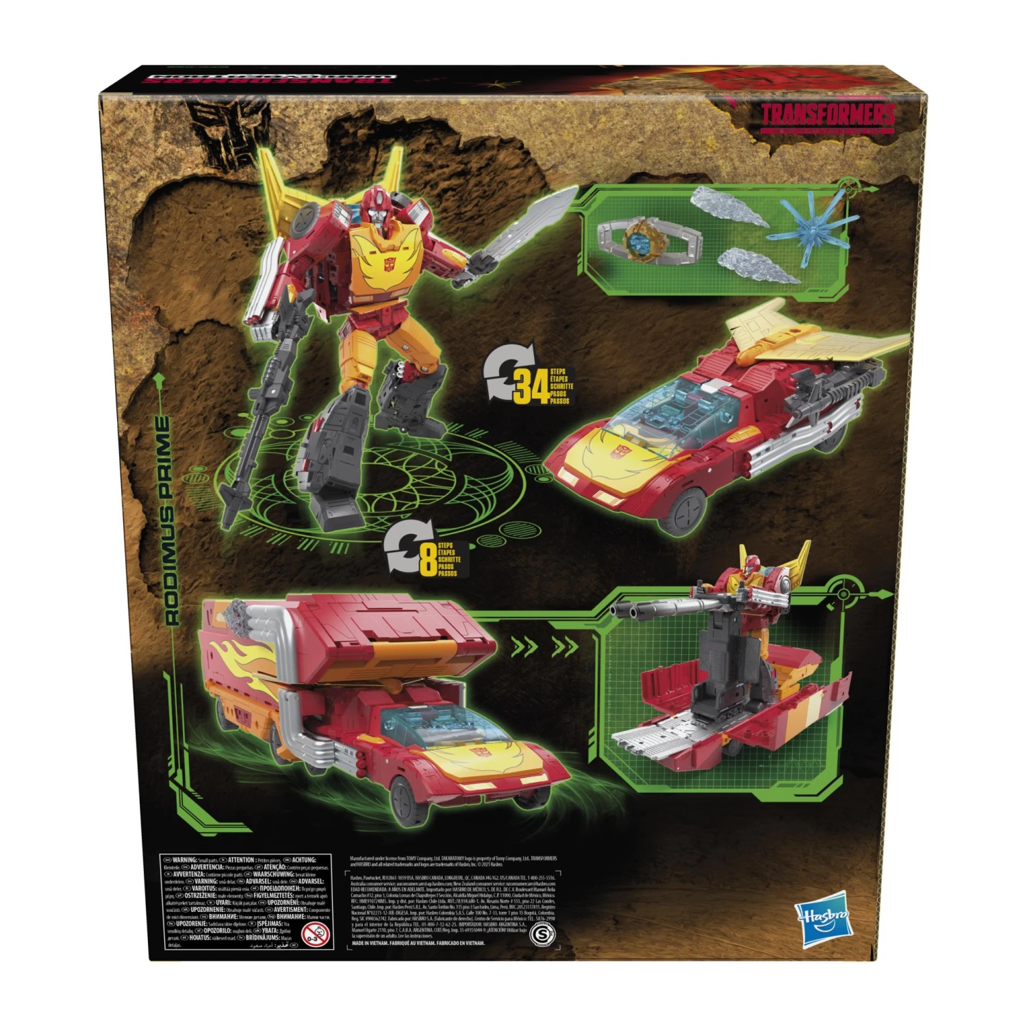 Hasbro Transformers War For Cybertron: Commander Class Action Figure - Rodimus Prime 4 Hasbro Transformers War For Cybertron: Commander Class Action Figure - Rodimus Prime - Image 2