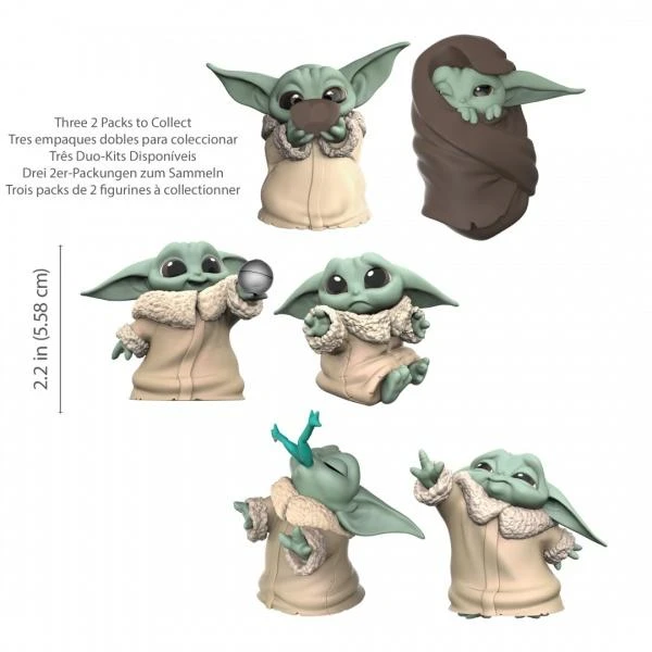 Hasbro Star Wars The Mandalorian The Child Baby Bounties Set Of 3 Mini Figure Sets 3 Hasbro Star Wars The Mandalorian The Child Baby Bounties Set Of 3 Mini Figure Sets