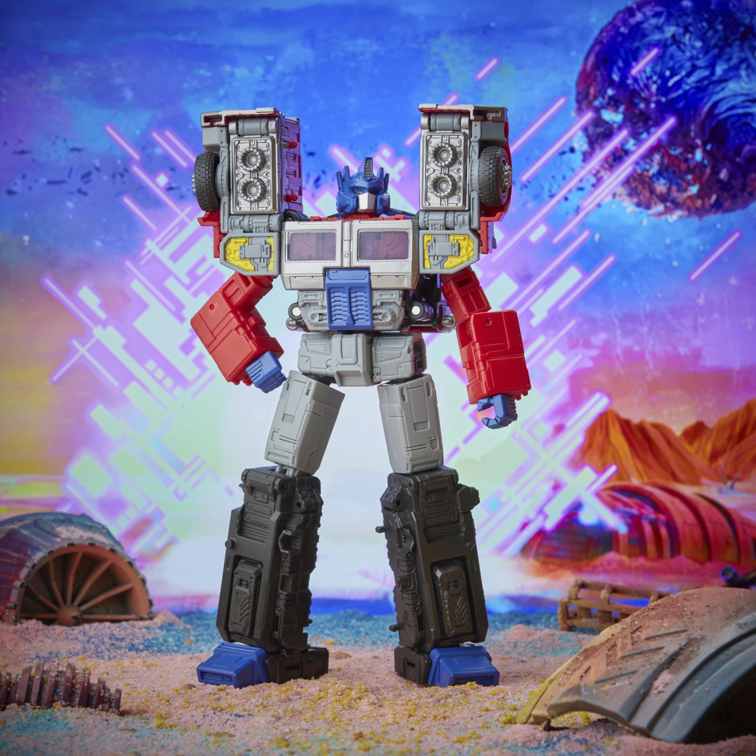 Hasbro Transformers Generations Leader Action Figure - Universe Laser Optimus Prime 8 Hasbro Transformers Generations Leader Action Figure - Universe Laser Optimus Prime - Image 6