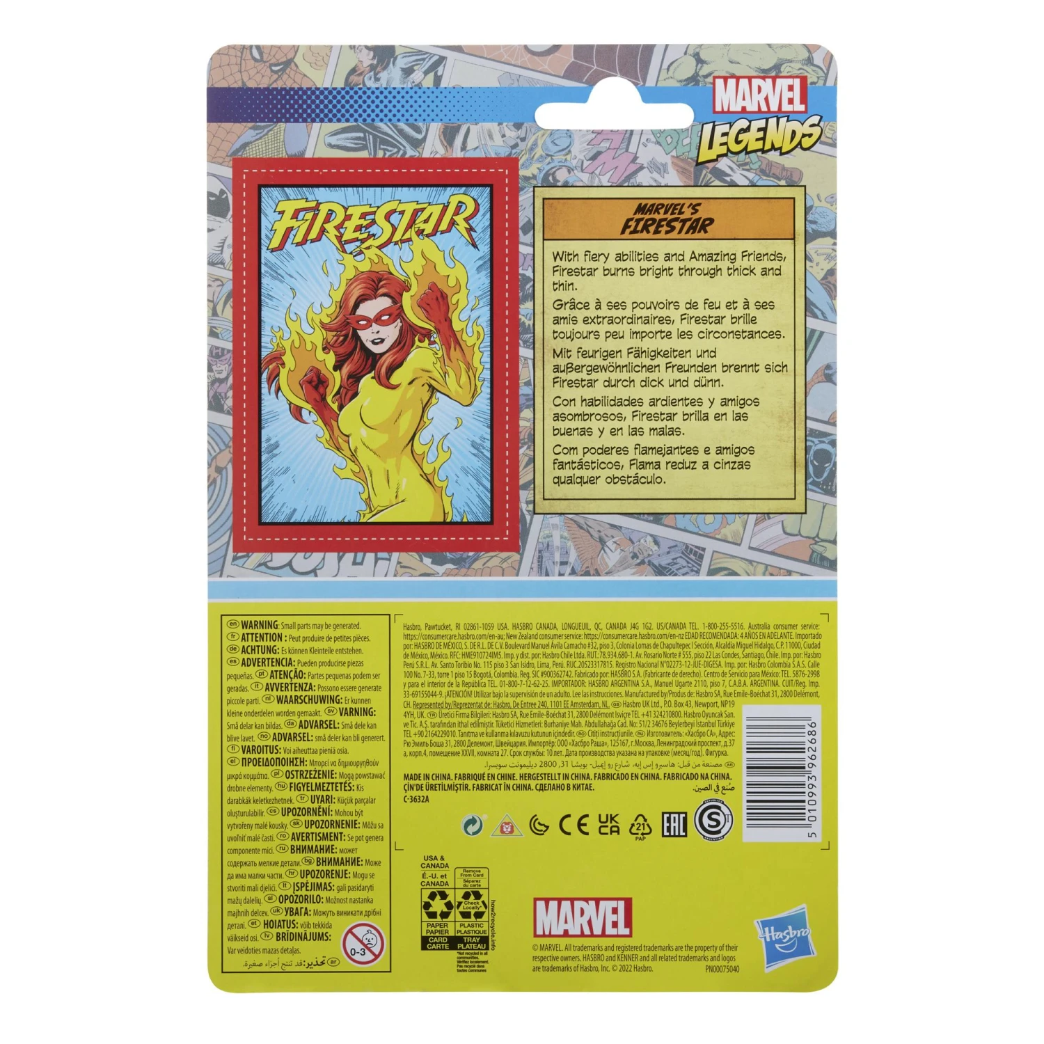 Hasbro Marvel Universe Retro 3.75 Inch Action Figure Wave 7 - Firestar 6 Hasbro Marvel Universe Retro 3.75 Inch Action Figure Wave 7 - Firestar - Image 4