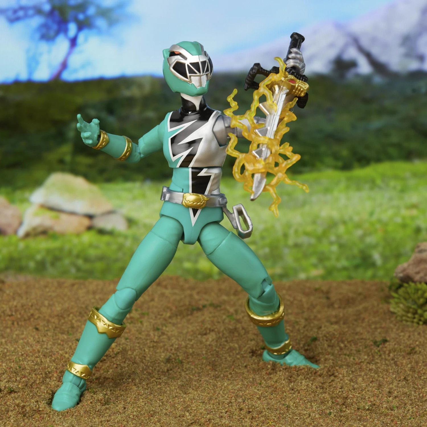 Hasbro Power Rangers Lightning Collection Action Figure Wave 13 - Dino Fury Green Ranger 8 Hasbro Power Rangers Lightning Collection Action Figure Wave 13 - Dino Fury Green Ranger - Image 6