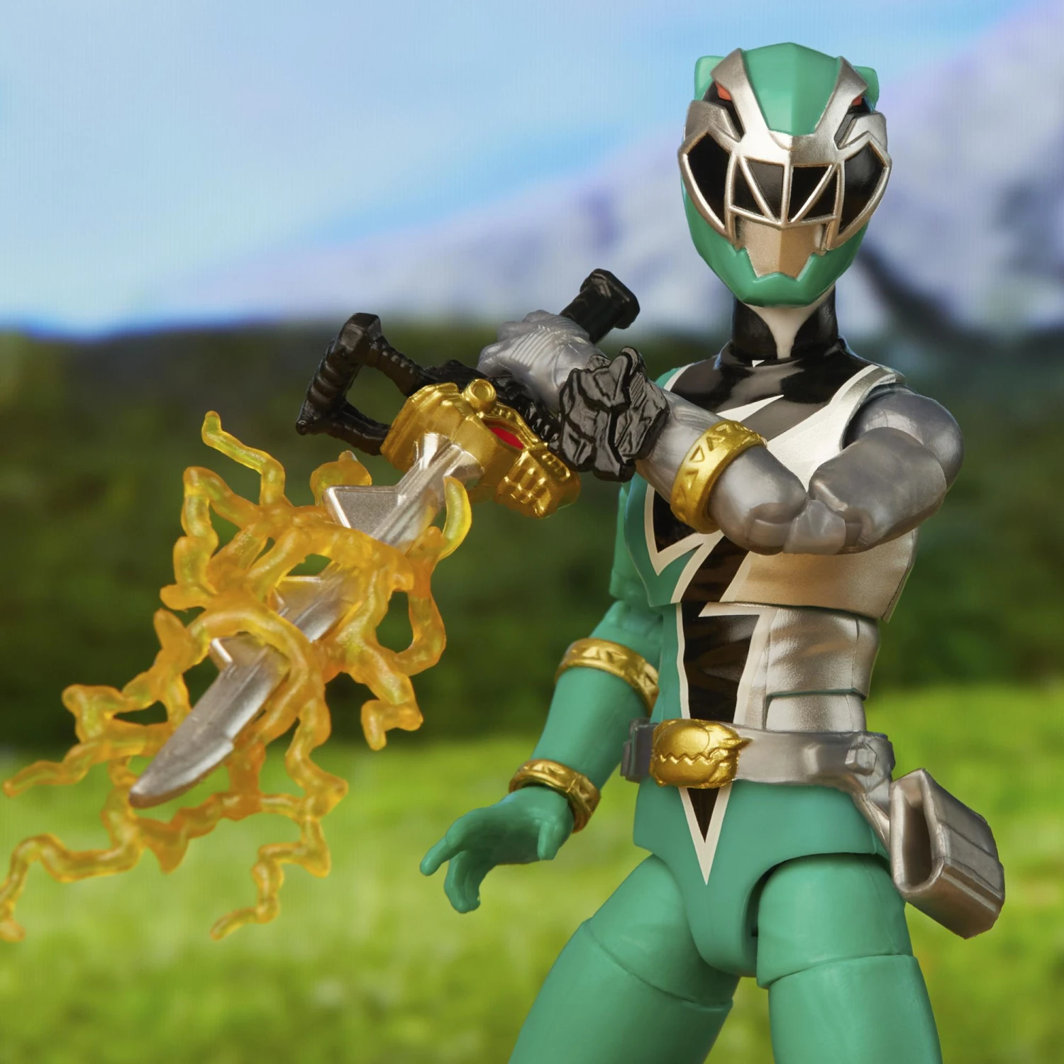 Hasbro Power Rangers Lightning Collection Action Figure Wave 13 - Dino Fury Green Ranger 5 Hasbro Power Rangers Lightning Collection Action Figure Wave 13 - Dino Fury Green Ranger - Image 3
