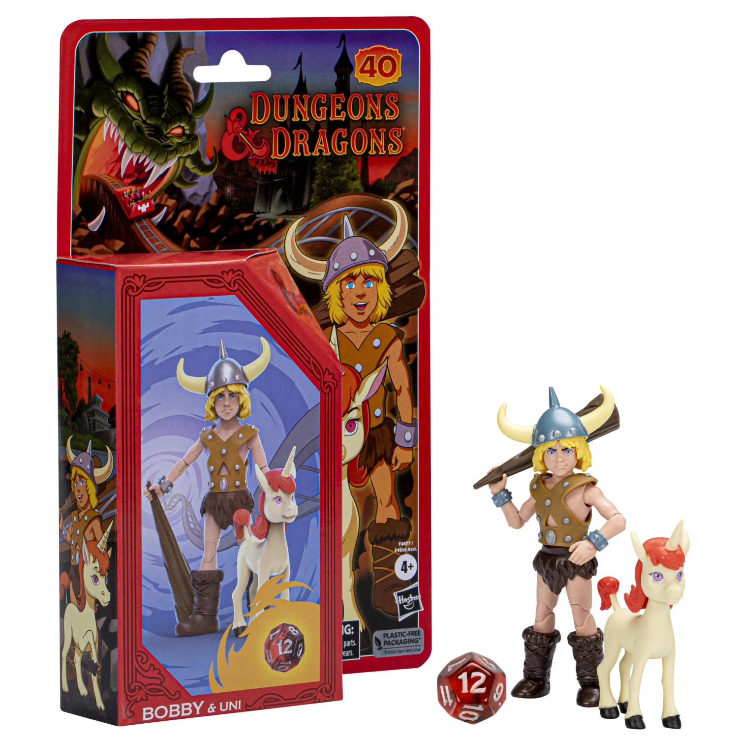 Hasbro Dungeons & Dragons Cartoon Classics 6-Inch-Scale Action Figure - Bobby & Uni 3 Hasbro Dungeons & Dragons Cartoon Classics 6-Inch-Scale Action Figure - Bobby & Uni