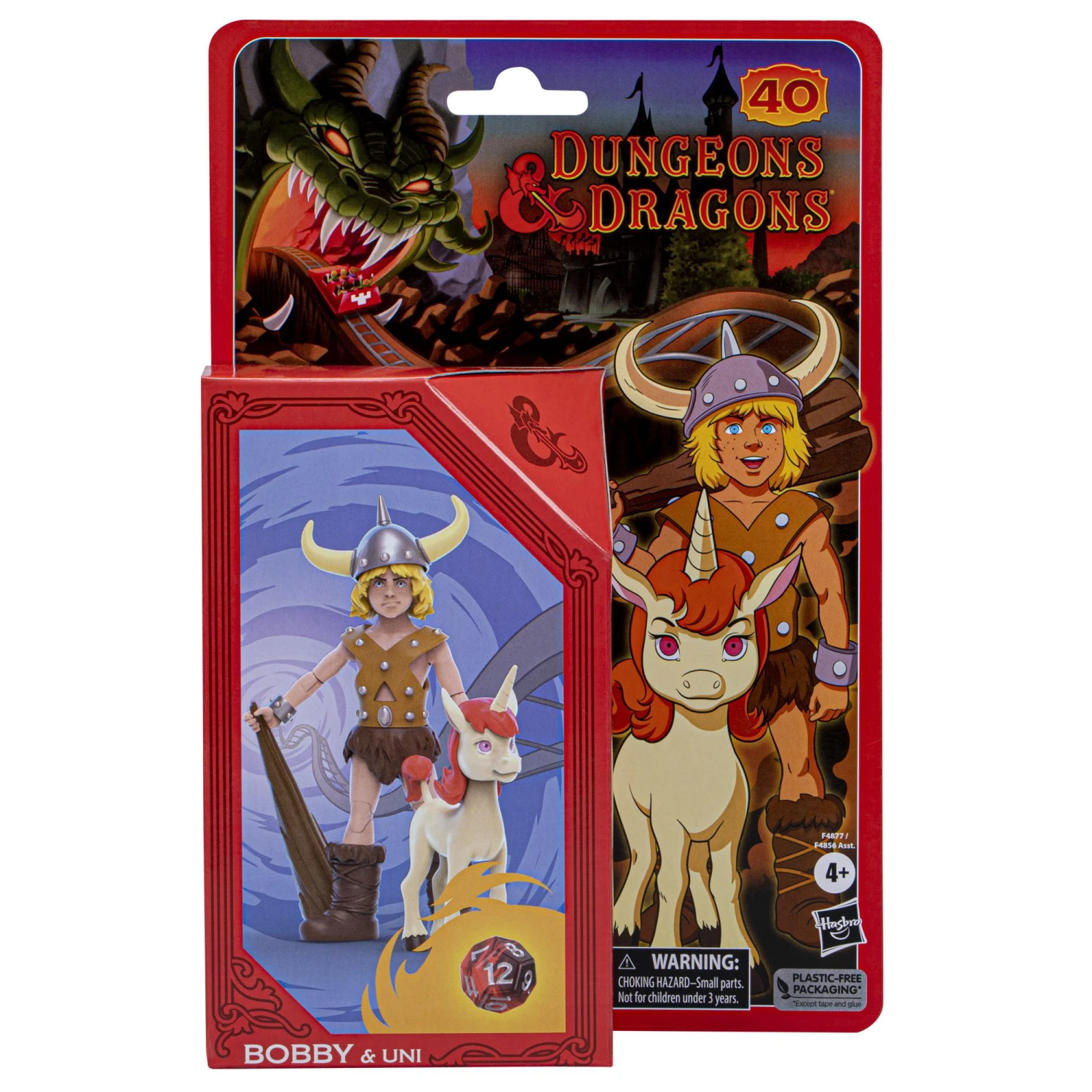 Hasbro Dungeons & Dragons Cartoon Classics 6-Inch-Scale Action Figure - Bobby & Uni 4 Hasbro Dungeons & Dragons Cartoon Classics 6-Inch-Scale Action Figure - Bobby & Uni - Image 2