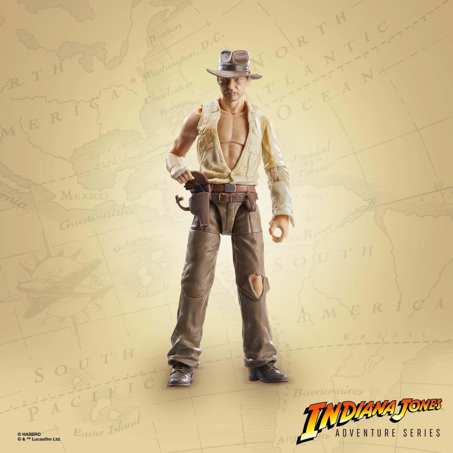 Hasbro Indiana Jones 6 Inch Action Figure Wave 2 - Indiana Jones (Temple Of Doom) 5 Hasbro Indiana Jones 6 Inch Action Figure Wave 2 - Indiana Jones (Temple Of Doom) - Image 3