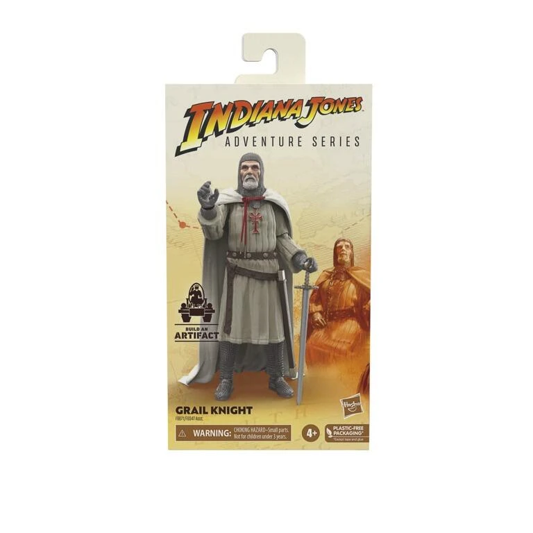 Hasbro Indiana Jones 6 Inch Action Figure Wave 3 - Grail Knight 4 Hasbro Indiana Jones 6 Inch Action Figure Wave 3 - Grail Knight - Image 2