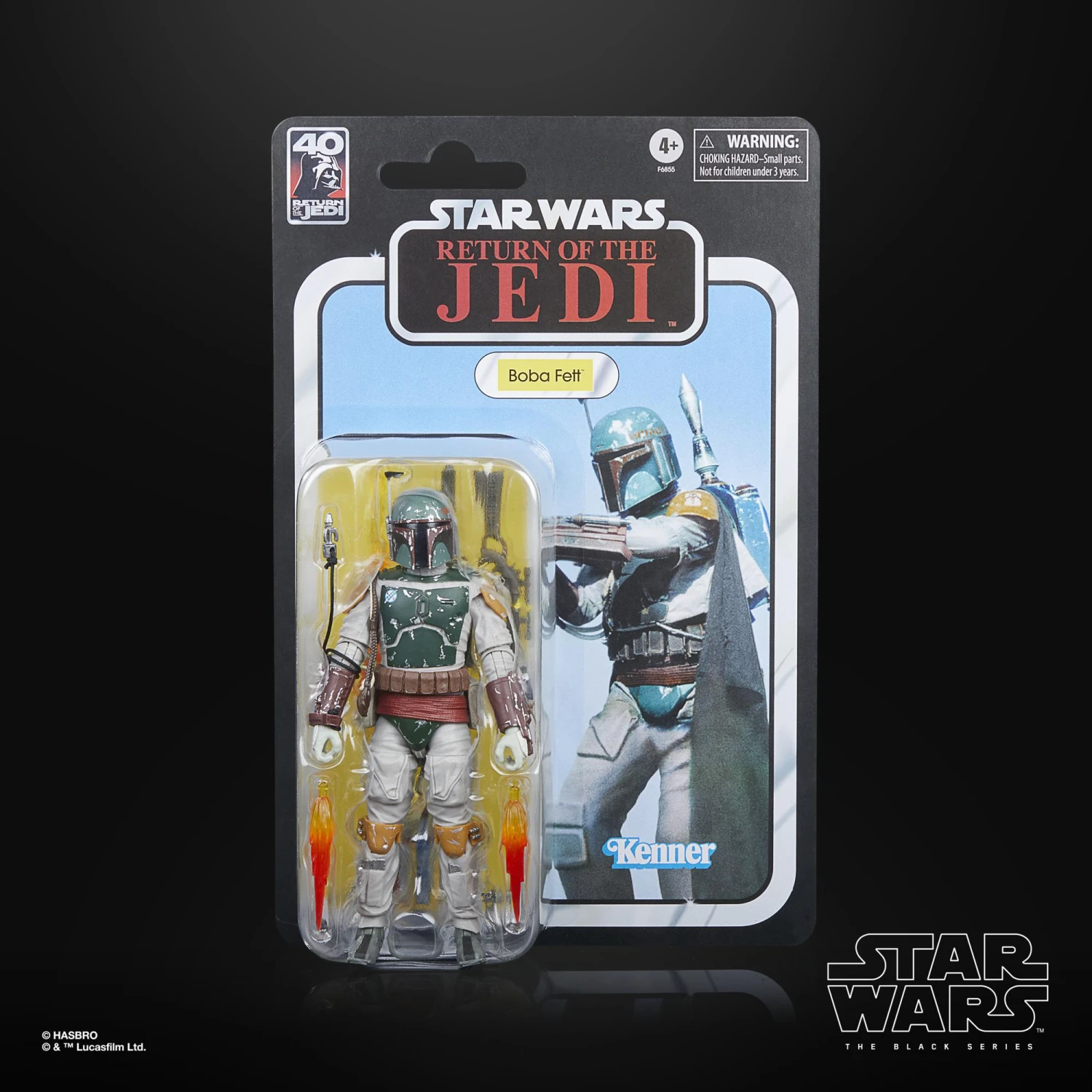 Hasbro Star Wars Black Series Deluxe 40th Anniversary 6 Inch Action Figure - Boba Fett 9 Hasbro Star Wars Black Series Deluxe 40th Anniversary 6 Inch Action Figure - Boba Fett - Image 7
