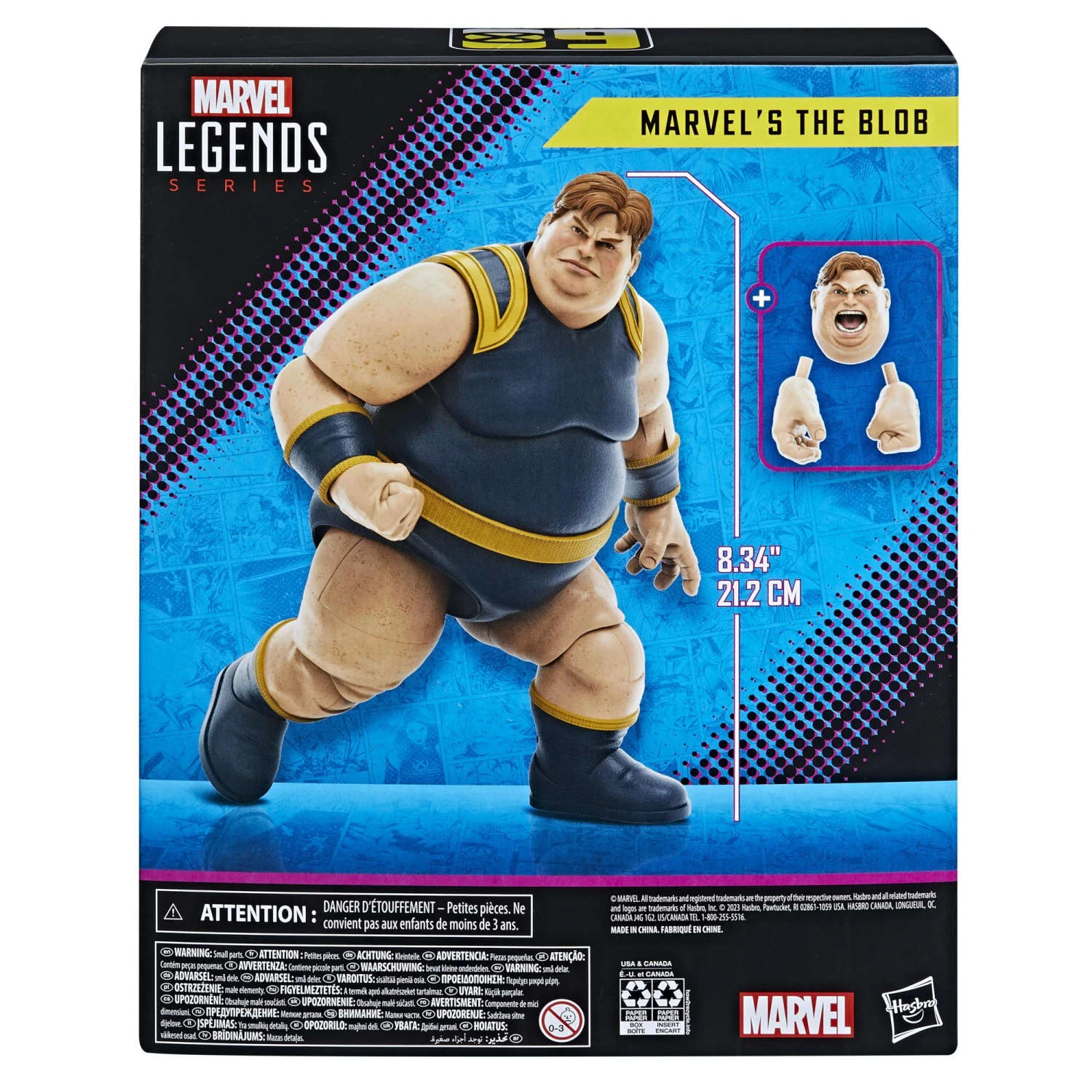 Hasbro Marvel Legends X-Men 60th Anniversary 6 Inch Scale Action Figure - Marvel's The Blob 9 Hasbro Marvel Legends X-Men 60th Anniversary 6 Inch Scale Action Figure - Marvel's The Blob - Image 7