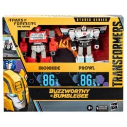 Hasbro Transformers Studio Series 86 Buzzworthy Bumblebee Voyager Action Figure Twinpack - Ironhide & Prowl -Toy Hotsale Store f71295l00 pkg 23 2000px 300dpi