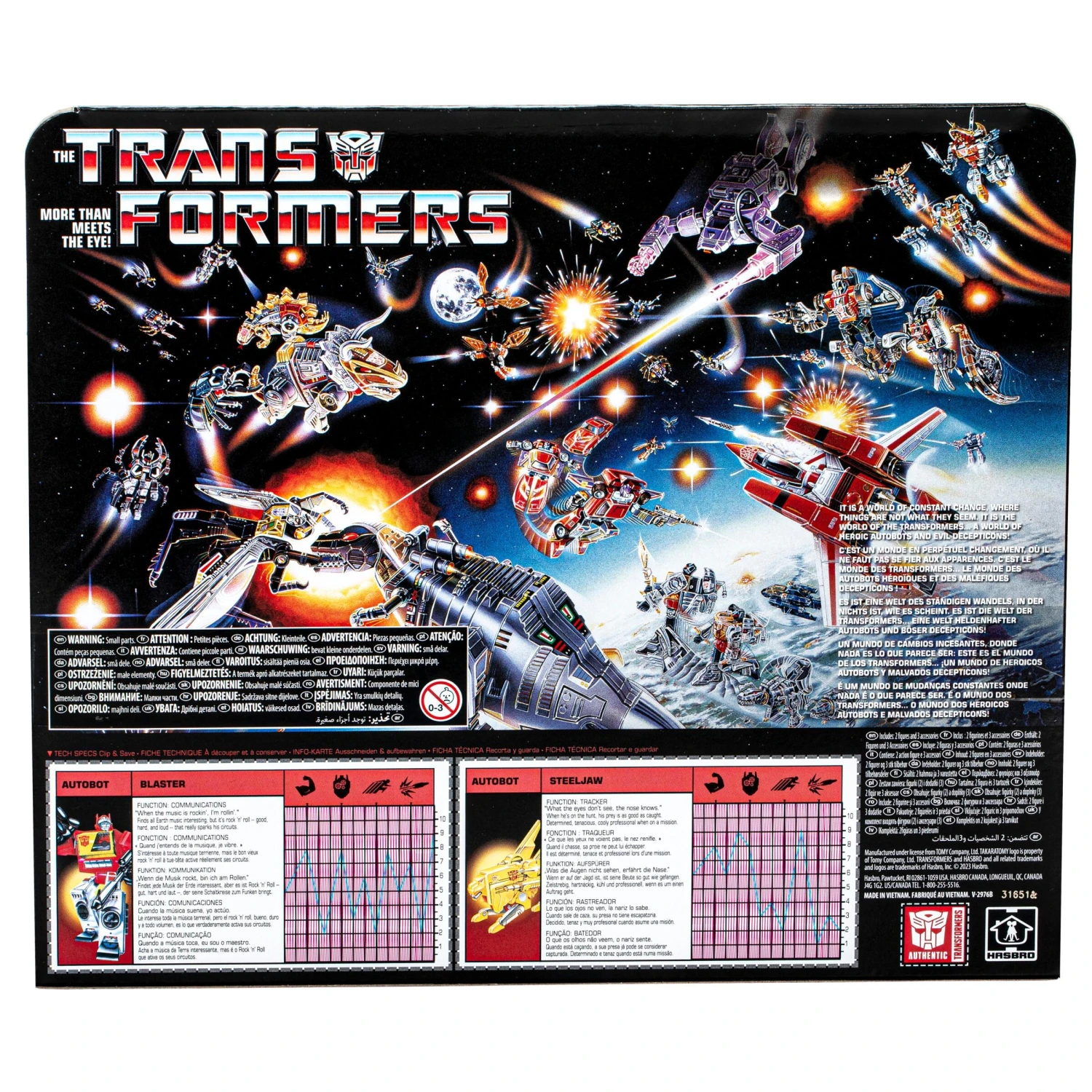 Hasbro *PRE-ORDER Transformers Retro 40th Anniversary Action Figure - G1 Autobot Blaster & Steeljaw 7 Hasbro *PRE-ORDER Transformers Retro 40th Anniversary Action Figure - G1 Autobot Blaster & Steeljaw - Image 5