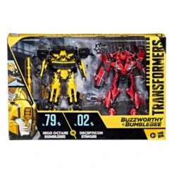 Hasbro Transformers Studio Series Buzzworthy Bumblebee Deluxe Action Figure 2-Pack - High Octane Bumblebee VS Decepticon Stinger