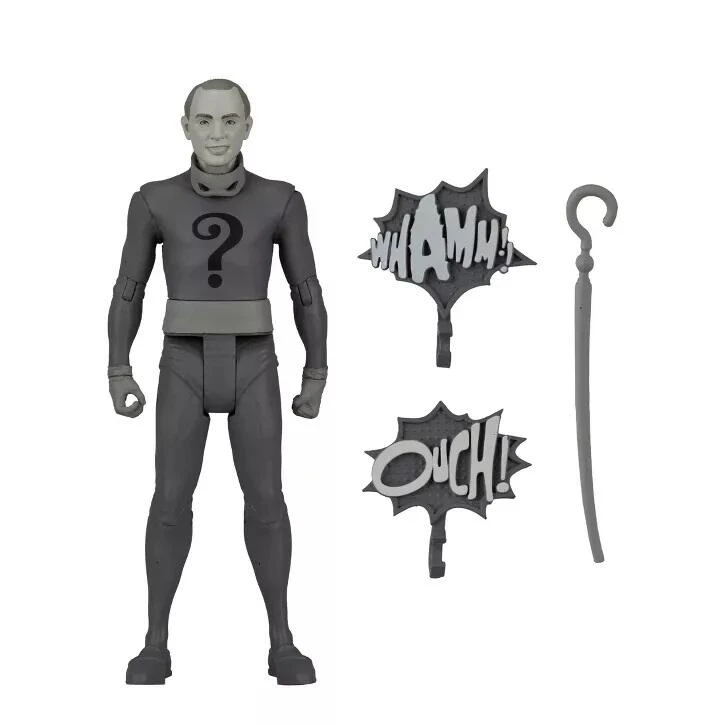 McFarlane DC Retro Batman 66 Action Figure Wave 5 - The Riddler (Black & White TV Variant) 4 McFarlane DC Retro Batman 66 Action Figure Wave 5 - The Riddler (Black & White TV Variant) - Image 2