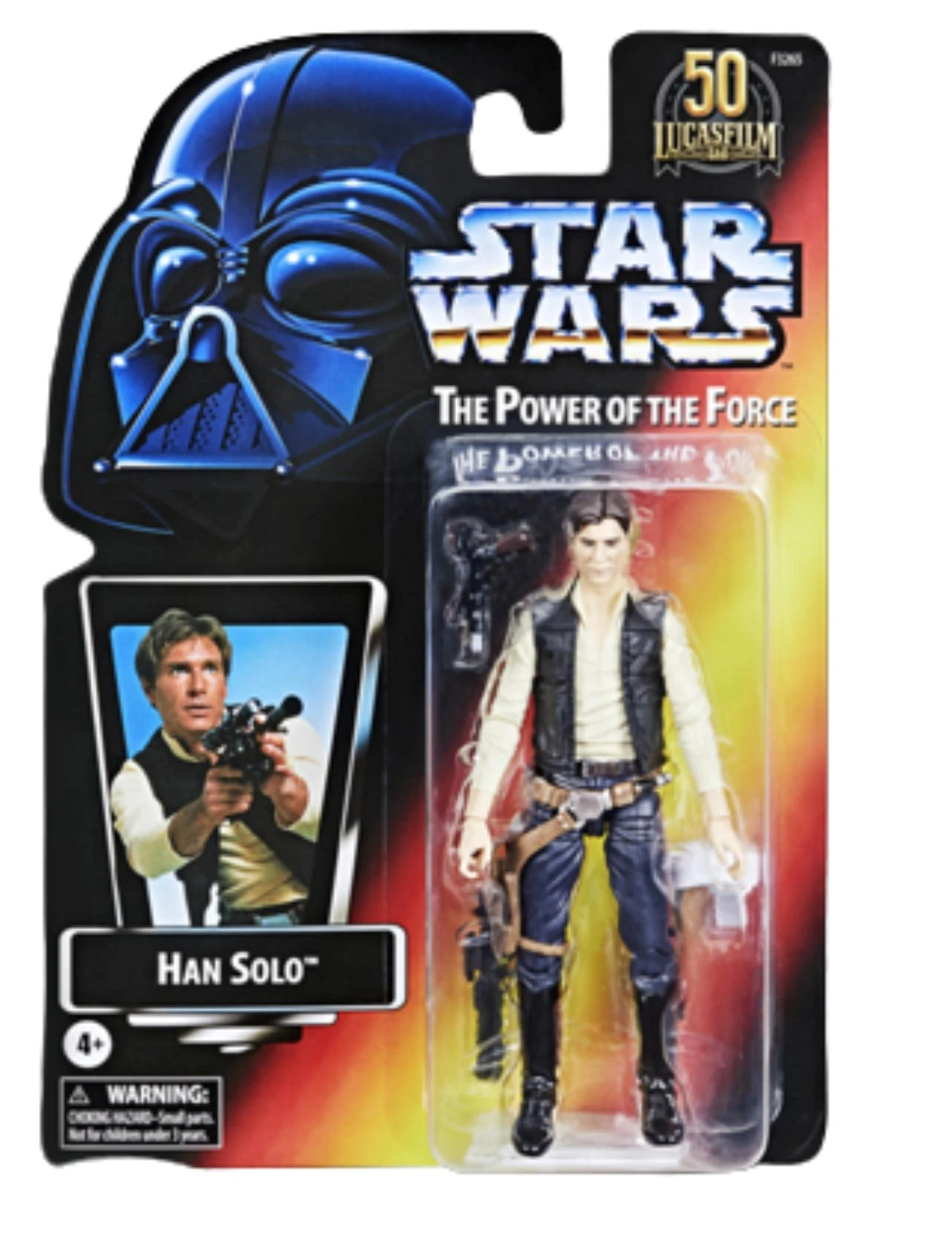 Hasbro Star Wars Black Series 50th Anniversary Power Of The Force Action Figure - Han Solo 3 Hasbro Star Wars Black Series 50th Anniversary Power Of The Force Action Figure - Han Solo