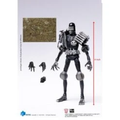 HIYA Toys Judge Dredd 1:18 Scale Action Figures - Black & White Judge Death -Toy Hotsale Store hemj0201 5 800x800 1