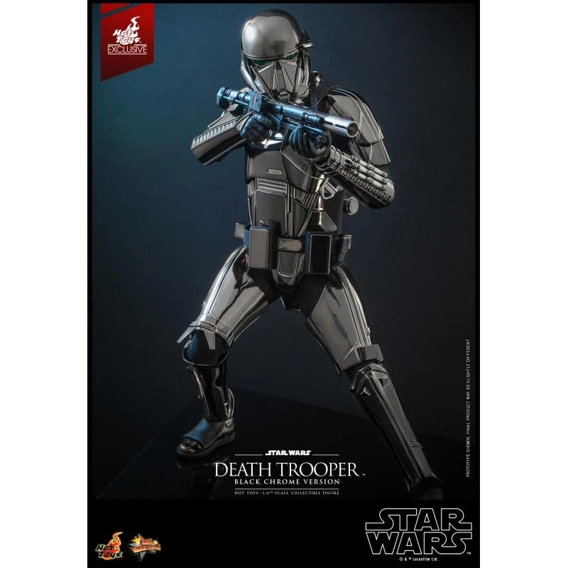 Death Trooper (Black Chrome) - Star Wars Hot Toys Exclusive Collectibles 1/6 Scale Action Figure 4 Death Trooper (Black Chrome) - Star Wars Hot Toys Exclusive Collectibles 1/6 Scale Action Figure - Image 2