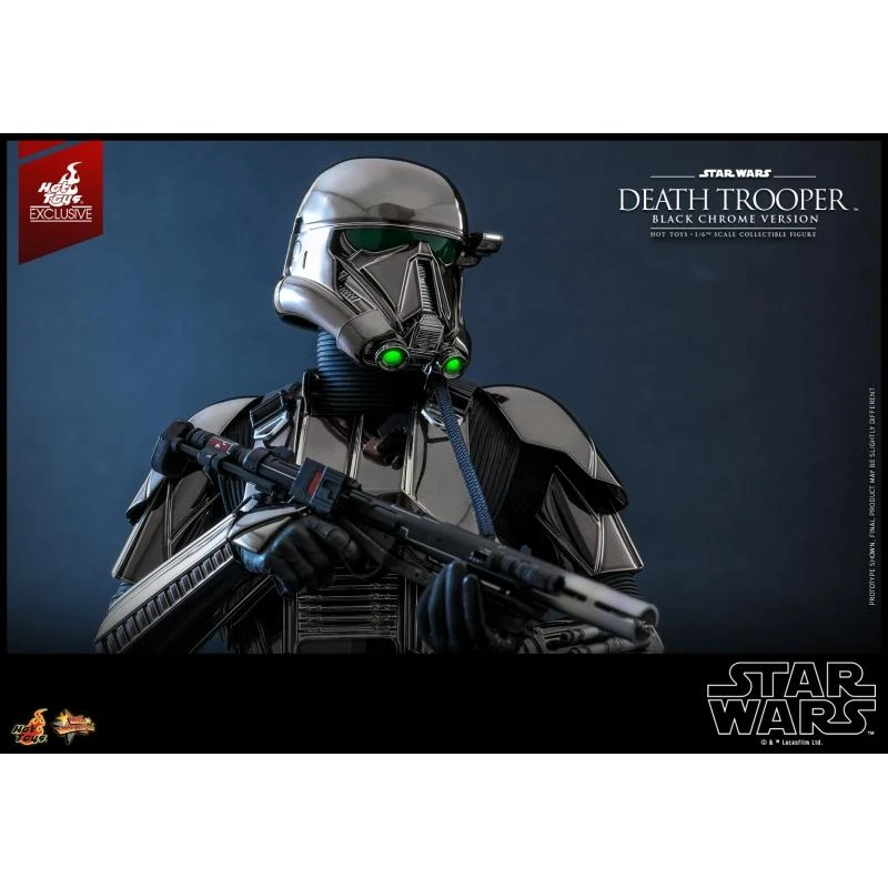 Death Trooper (Black Chrome) - Star Wars Hot Toys Exclusive Collectibles 1/6 Scale Action Figure 8 Death Trooper (Black Chrome) - Star Wars Hot Toys Exclusive Collectibles 1/6 Scale Action Figure - Image 6