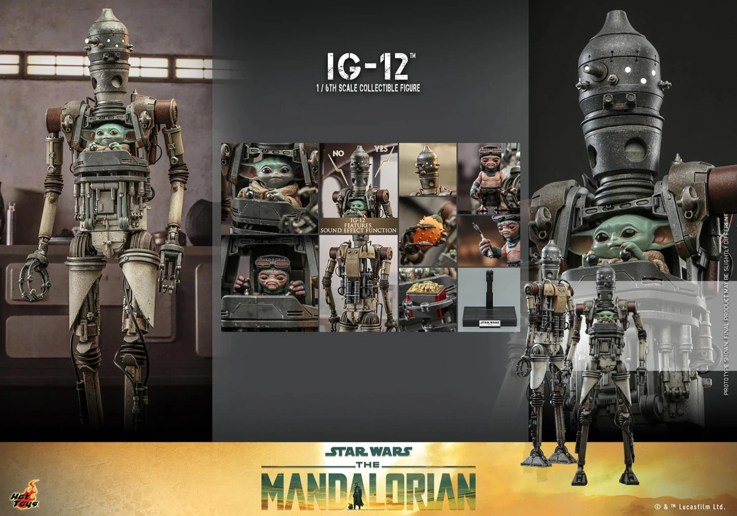 *PRE-ORDER IG-12 (The Mandalorian) - Star Wars Hot Toys Collectibles 1/6 Scale Action Figure 9 *PRE-ORDER IG-12 (The Mandalorian) - Star Wars Hot Toys Collectibles 1/6 Scale Action Figure - Image 7