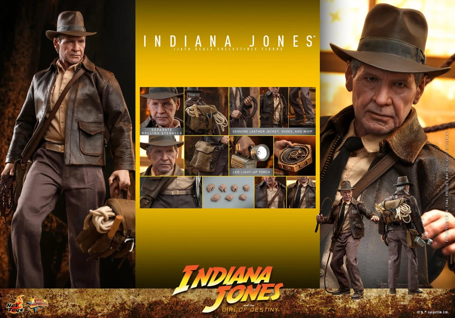 *PRE-ORDER Indiana Jones (Dial Of Destiny) - Indiana Jones Hot Toys Collectibles 1/6 Scale Action Figure 10 *PRE-ORDER Indiana Jones (Dial Of Destiny) - Indiana Jones Hot Toys Collectibles 1/6 Scale Action Figure - Image 8