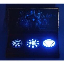 Marvel Infinity Saga - Iron Man Arc Reactor Magnetic Full Size Replica Pin Set - Star Action Figure UK Exclusive -Toy Hotsale Store iron man arc reactor magnetic replica pin set 3
