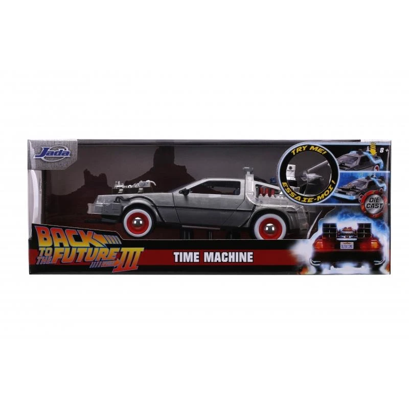 Jada Toys Back To The Future III - DeLorean Time Machine 1:24 Scale Jada Hollywood Rides Die Cast Vehicle 3 Jada Toys Back To The Future III - DeLorean Time Machine 1:24 Scale Jada Hollywood Rides Die Cast Vehicle