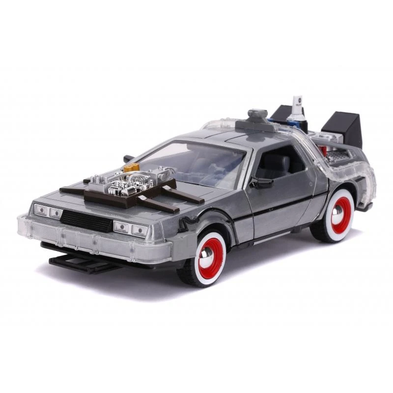 Jada Toys Back To The Future III - DeLorean Time Machine 1:24 Scale Jada Hollywood Rides Die Cast Vehicle 4 Jada Toys Back To The Future III - DeLorean Time Machine 1:24 Scale Jada Hollywood Rides Die Cast Vehicle - Image 2