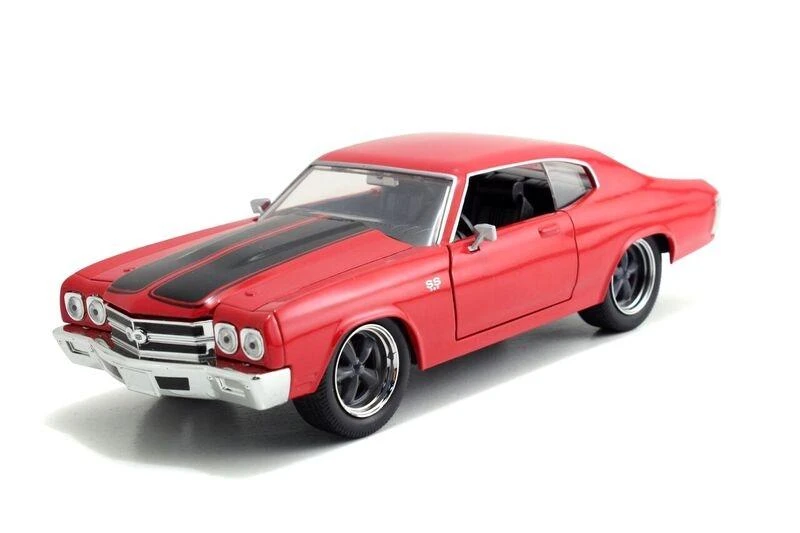Jada Toys Fast & Furious - Dom's 1970 Chevrolet Chevelle SS 454 (Red/Black) Hollywood Rides 1:24 Scale Die Cast Vehicle 3 Jada Toys Fast & Furious - Dom's 1970 Chevrolet Chevelle SS 454 (Red/Black) Hollywood Rides 1:24 Scale Die Cast Vehicle