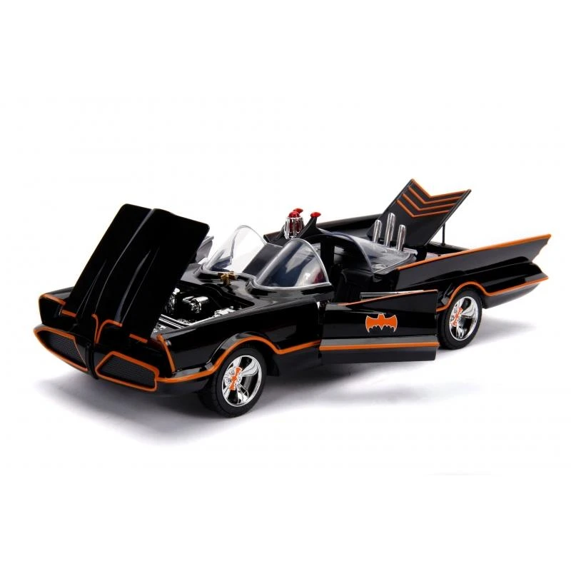 Jada Toys Batman 66 - Batmobile With Working Lights And Batman & Robin Figures Hollywood Rides 1:18 Scale Die Cast Vehicle 6 Jada Toys Batman 66 - Batmobile With Working Lights And Batman & Robin Figures Hollywood Rides 1:18 Scale Die Cast Vehicle - Image 4