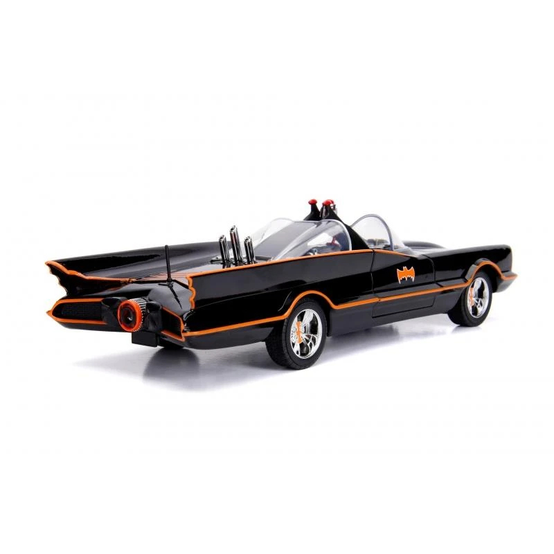 Jada Toys Batman 66 - Batmobile With Working Lights And Batman & Robin Figures Hollywood Rides 1:18 Scale Die Cast Vehicle 8 Jada Toys Batman 66 - Batmobile With Working Lights And Batman & Robin Figures Hollywood Rides 1:18 Scale Die Cast Vehicle - Image 6