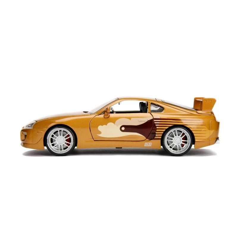Jada Toys Fast & Furious - Slap Jack's 1993 Toyota Supra Turbo MKIV (Gold) Hollywood Rides 1:24 Scale Die Cast Vehicle 5 Jada Toys Fast & Furious - Slap Jack's 1993 Toyota Supra Turbo MKIV (Gold) Hollywood Rides 1:24 Scale Die Cast Vehicle - Image 3