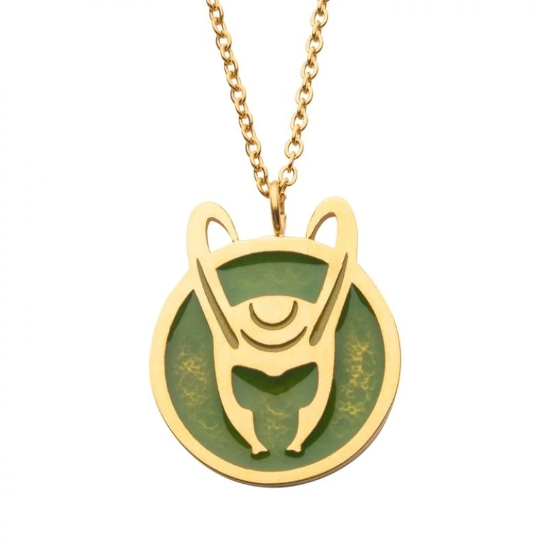 Marvel Loki Helmet Enamel Necklace 3 Marvel Loki Helmet Enamel Necklace