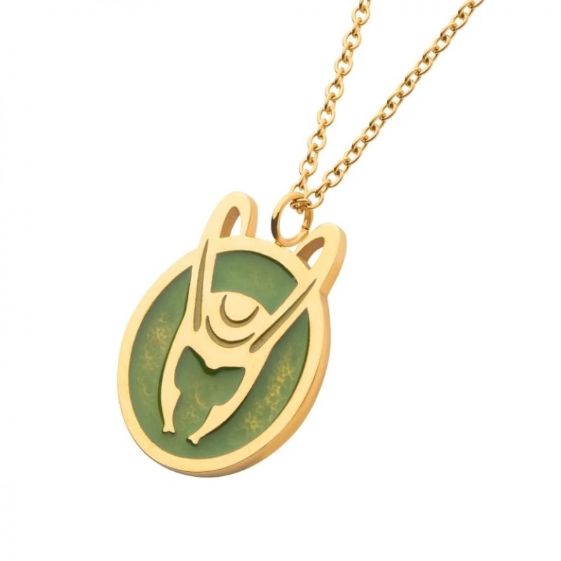 Marvel Loki Helmet Enamel Necklace 4 Marvel Loki Helmet Enamel Necklace - Image 2