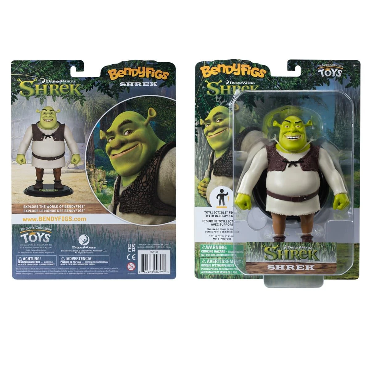 Noble Collection Shrek Bendyfigs Action Figure - Shrek 5 Noble Collection Shrek Bendyfigs Action Figure - Shrek - Image 3