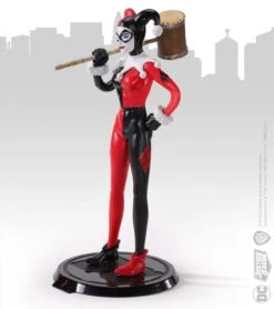 Noble Collection DC Bendyfigs Action Figure - Harley Quinn Jester -Toy Hotsale Store nn4061d