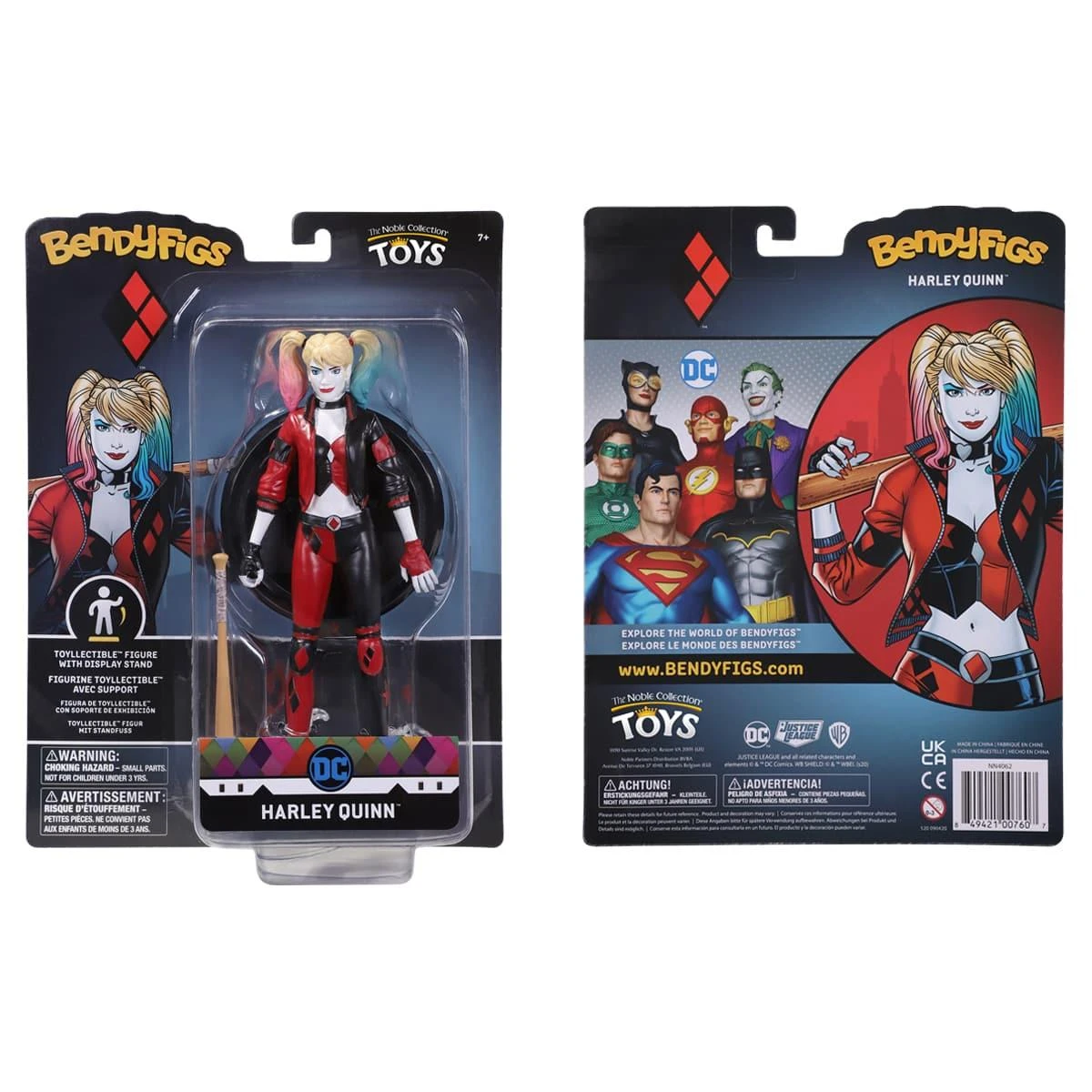 Noble Collection DC Bendyfigs Action Figure - Harley Quinn Rebirth 5 Noble Collection DC Bendyfigs Action Figure - Harley Quinn Rebirth - Image 3